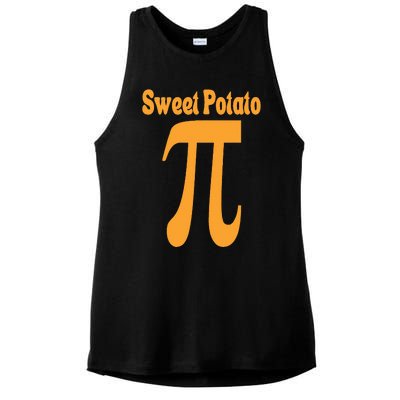 Sweet Potato Pie Math Pun Pi Day Joke Ladies PosiCharge Tri-Blend Wicking Tank