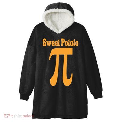 Sweet Potato Pie Math Pun Pi Day Joke Hooded Wearable Blanket
