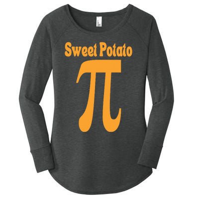 Sweet Potato Pie Math Pun Pi Day Joke Women's Perfect Tri Tunic Long Sleeve Shirt