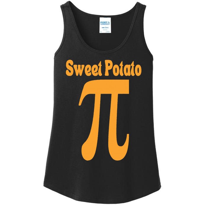 Sweet Potato Pie Math Pun Pi Day Joke Ladies Essential Tank