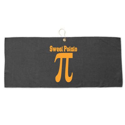 Sweet Potato Pie Math Pun Pi Day Joke Large Microfiber Waffle Golf Towel