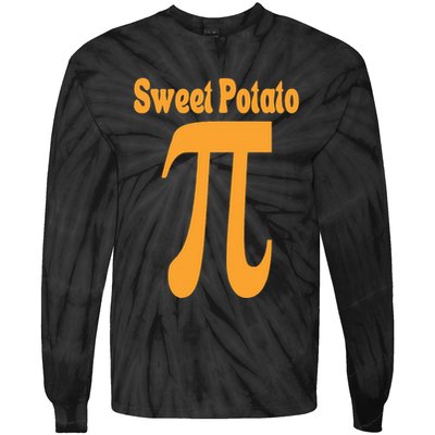 Sweet Potato Pie Math Pun Pi Day Joke Tie-Dye Long Sleeve Shirt