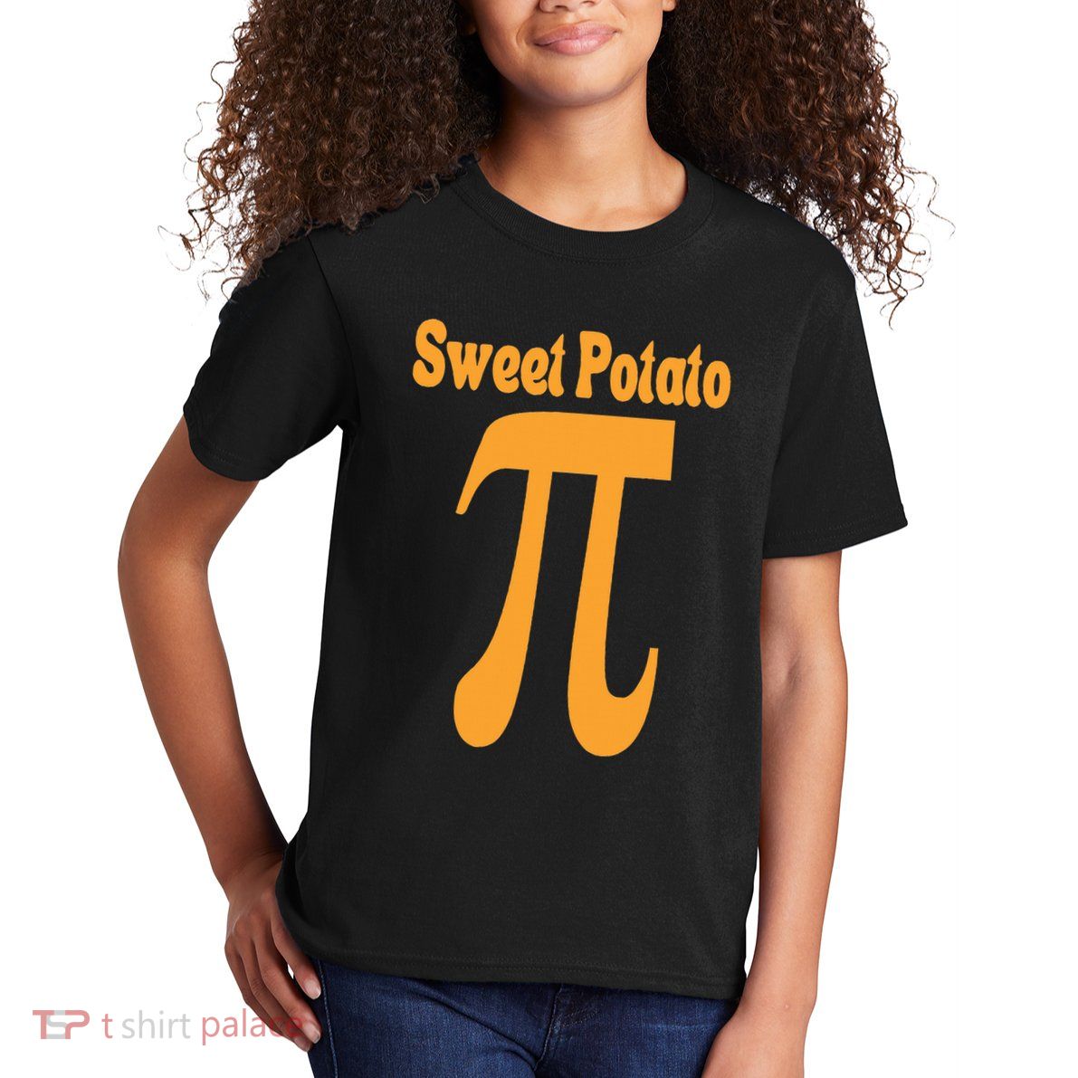 Sweet Potato Pie Math Pun Pi Day Joke Kids T-Shirt