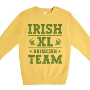 St Patrick`s Patricks Day Lucky Irish Xl Ing Team Beer Gift Premium Crewneck Sweatshirt