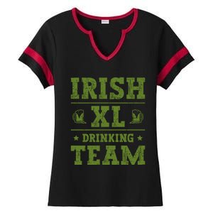 St Patrick`s Patricks Day Lucky Irish Xl Ing Team Beer Gift Ladies Halftime Notch Neck Tee