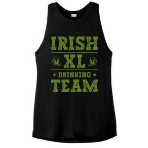 St Patrick`s Patricks Day Lucky Irish Xl Ing Team Beer Gift Ladies PosiCharge Tri-Blend Wicking Tank