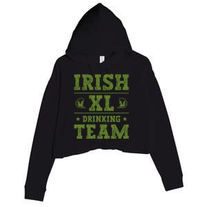 St Patrick`s Patricks Day Lucky Irish Xl Ing Team Beer Gift Crop Fleece Hoodie