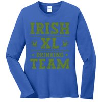 St Patrick`s Patricks Day Lucky Irish Xl Ing Team Beer Gift Ladies Long Sleeve Shirt