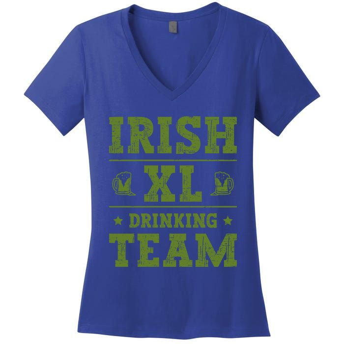 St Patrick`s Patricks Day Lucky Irish Xl Ing Team Beer Gift Women's V-Neck T-Shirt