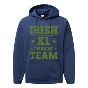 St Patrick`s Patricks Day Lucky Irish Xl Ing Team Beer Gift Performance Fleece Hoodie