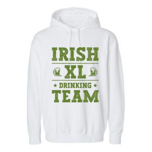 St Patrick`s Patricks Day Lucky Irish Xl Ing Team Beer Gift Garment-Dyed Fleece Hoodie