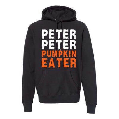 Scary Peter Peter Pumpkin Eater Halloween Costume Couple Funny Halloween Costume Premium Hoodie