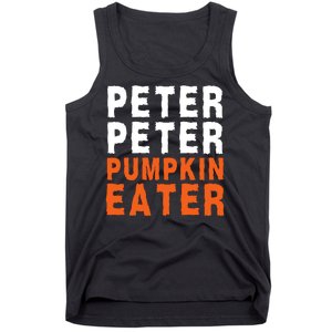 Scary Peter Peter Pumpkin Eater Halloween Costume Couple Funny Halloween Costume Tank Top