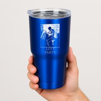 Skeleton Playing Piano Lets Party Halloween Tumbler