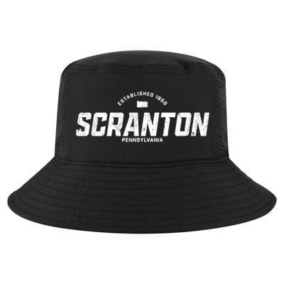 Scranton Pennsylvania Pa Vintage Athletic Cool Comfort Performance Bucket Hat