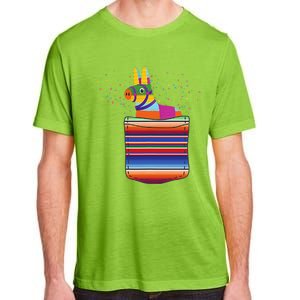 Serape Pocket Pinata Mexican Fiesta (Not An Actual Pocket) Adult ChromaSoft Performance T-Shirt