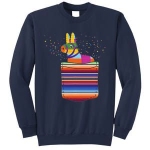 Serape Pocket Pinata Mexican Fiesta (Not An Actual Pocket) Sweatshirt