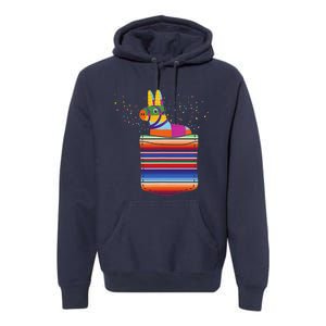 Serape Pocket Pinata Mexican Fiesta (Not An Actual Pocket) Premium Hoodie