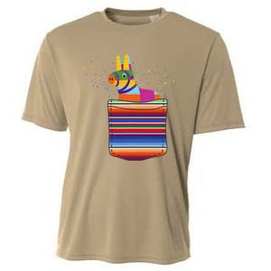 Serape Pocket Pinata Mexican Fiesta (Not An Actual Pocket) Cooling Performance Crew T-Shirt