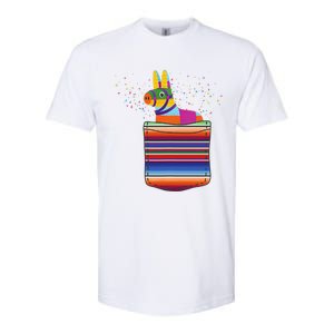 Serape Pocket Pinata Mexican Fiesta (Not An Actual Pocket) Softstyle CVC T-Shirt