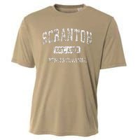 Scranton Pennsylvania Pa Vintage Established Cooling Performance Crew T-Shirt