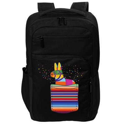 Serape Pocket Pinata Mexican Fiesta (Not An Actual Pocket) Impact Tech Backpack