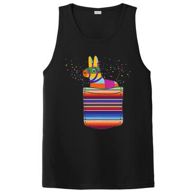 Serape Pocket Pinata Mexican Fiesta (Not An Actual Pocket) PosiCharge Competitor Tank