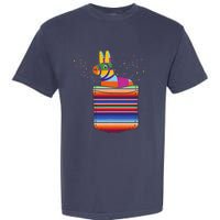 Serape Pocket Pinata Mexican Fiesta (Not An Actual Pocket) Garment-Dyed Heavyweight T-Shirt