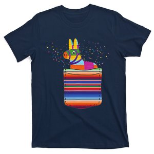 Serape Pocket Pinata Mexican Fiesta (Not An Actual Pocket) T-Shirt