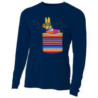 Serape Pocket Pinata Mexican Fiesta (Not An Actual Pocket) Cooling Performance Long Sleeve Crew