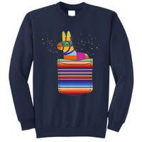 Serape Pocket Pinata Mexican Fiesta (Not An Actual Pocket) Tall Sweatshirt