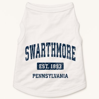 Swarthmore Pennsylvania Pa Vintage Athletic Sports Doggie Tank