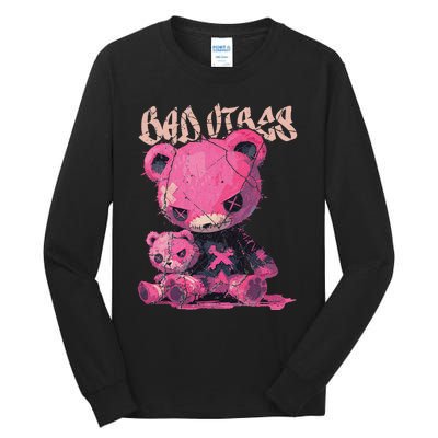 Stitched Pin.K Plush Bear Cute Gothic Tall Long Sleeve T-Shirt