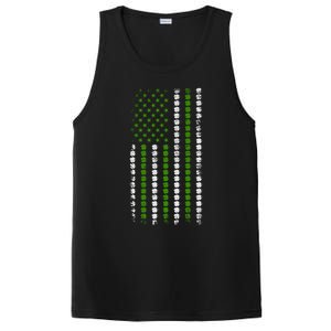 St Patrick`s Patricks Day Cloverleaf Irish America Flag Great Gift PosiCharge Competitor Tank