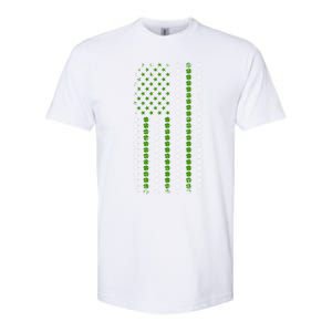 St Patrick`s Patricks Day Cloverleaf Irish America Flag Great Gift Softstyle CVC T-Shirt