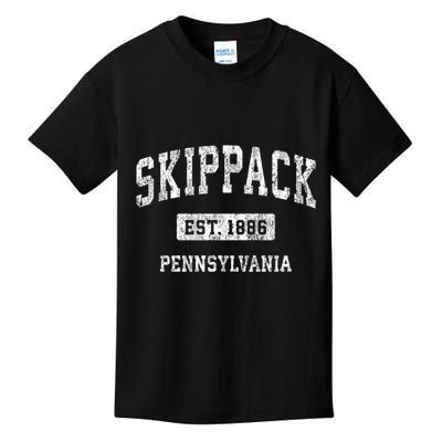 Skippack Pennsylvania Pa Vintage Sports Established Kids T-Shirt