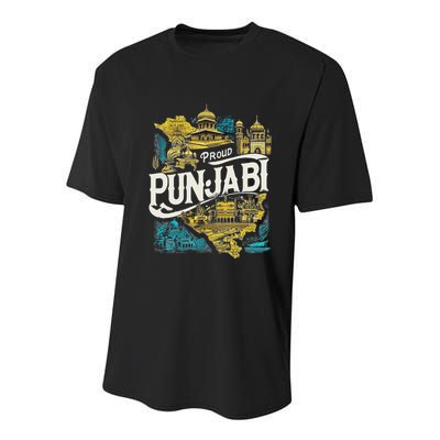Sikh Punjab Proud Punjabi Youth Performance Sprint T-Shirt