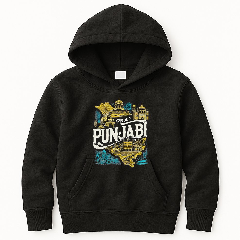 Sikh Punjab Proud Punjabi Kids Hoodie