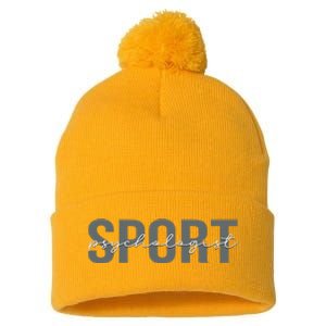 Sport Psychologist Psychology Pom Pom 12in Knit Beanie