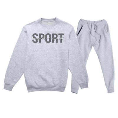 Sport Psychologist Psychology Premium Crewneck Sweatsuit Set