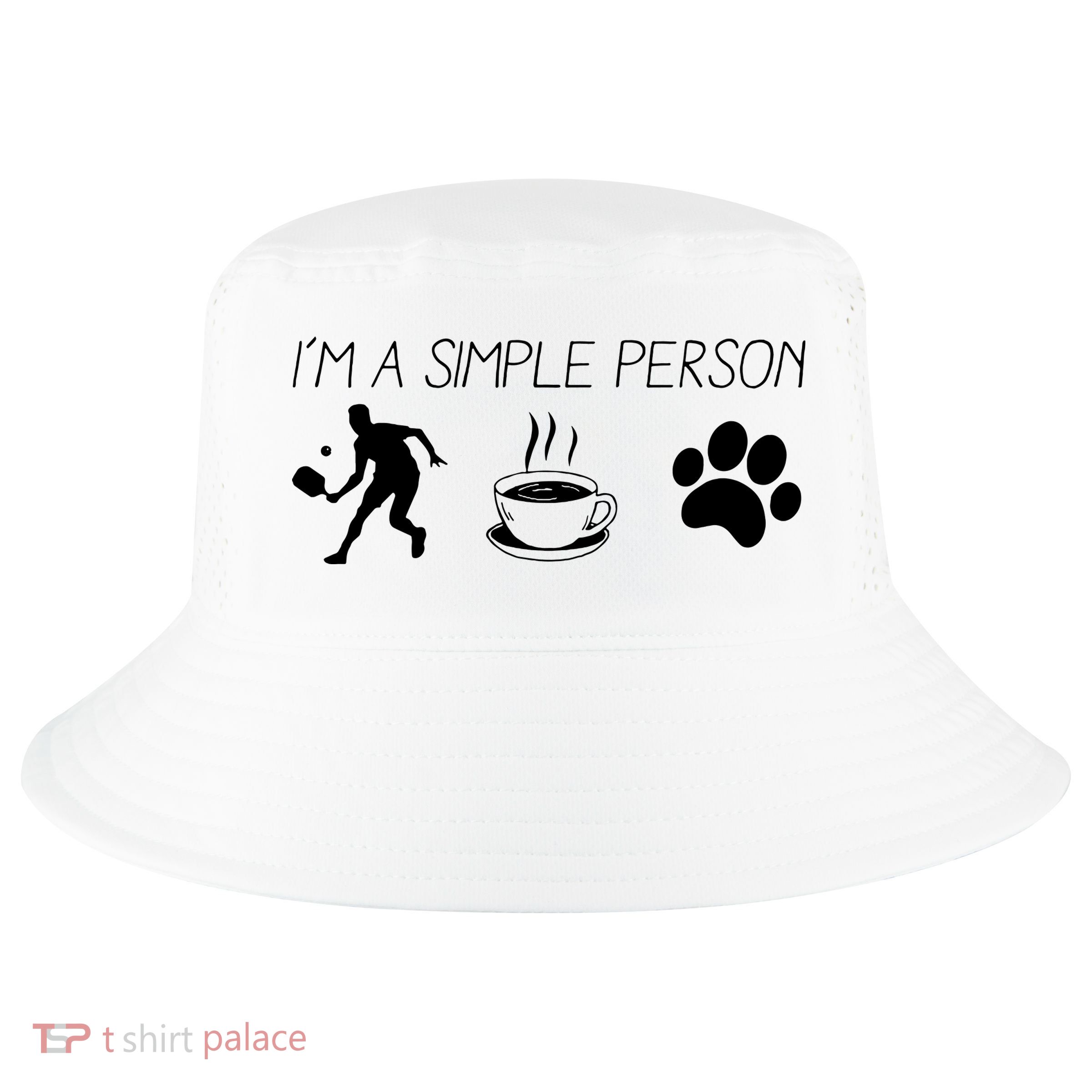 Simple Pickleball Player Cool Comfort Performance Bucket Hat