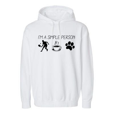 Simple Pickleball Player Garment-Dyed Fleece Hoodie