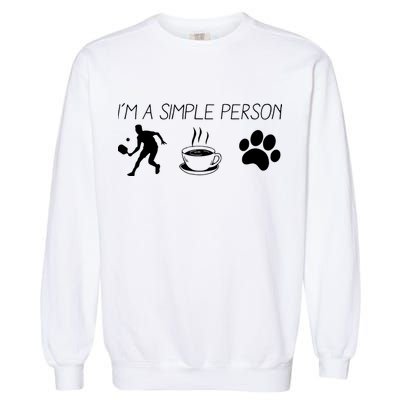 Simple Pickleball Player Garment-Dyed Sweatshirt