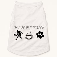 Simple Pickleball Player Doggie Tank