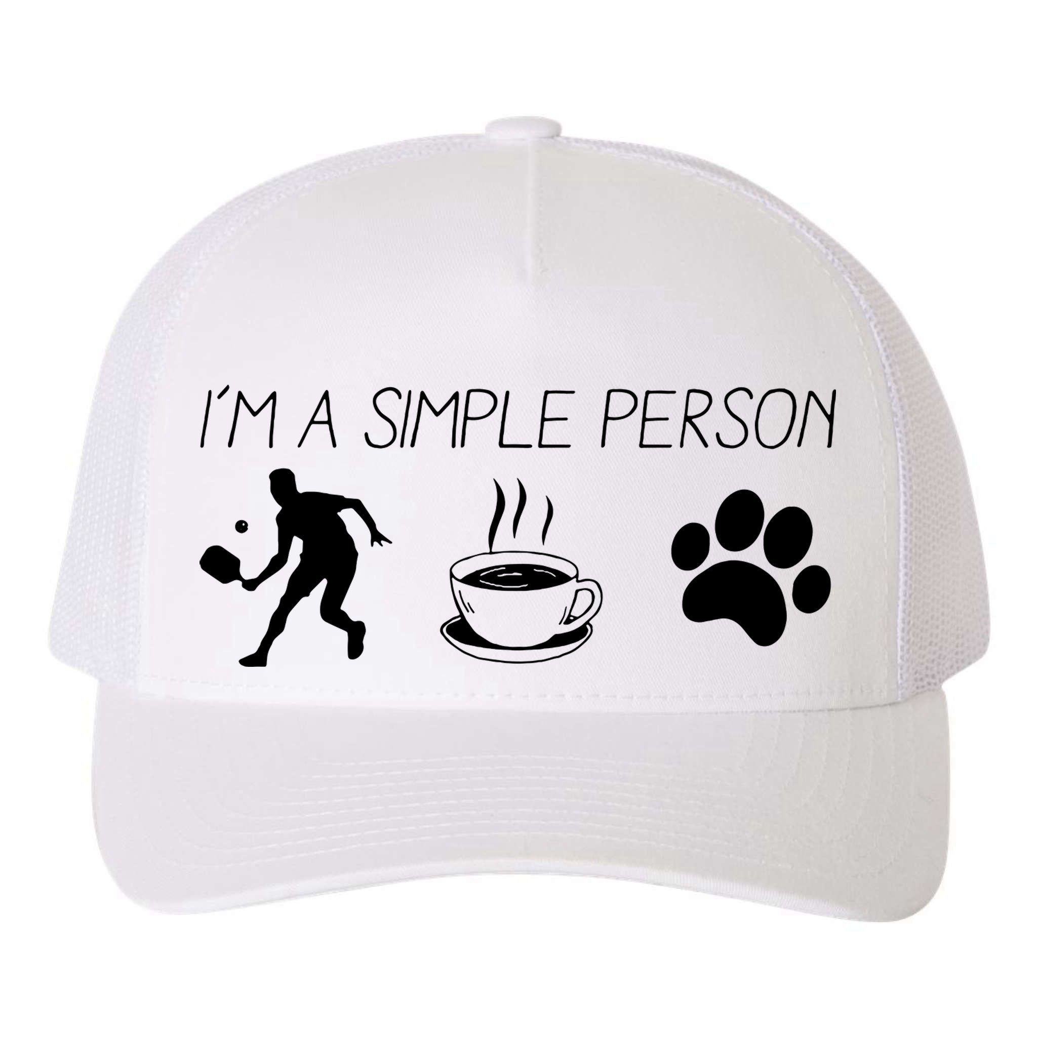 Simple Pickleball Player Yupoong Adult 5-Panel Trucker Hat