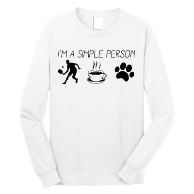 Simple Pickleball Player Long Sleeve Shirt