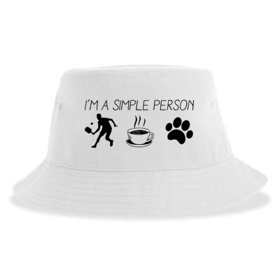 Simple Pickleball Player Sustainable Bucket Hat