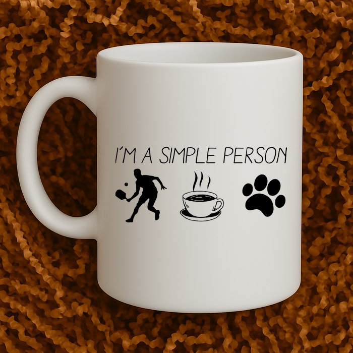 Simple Pickleball Player Mug