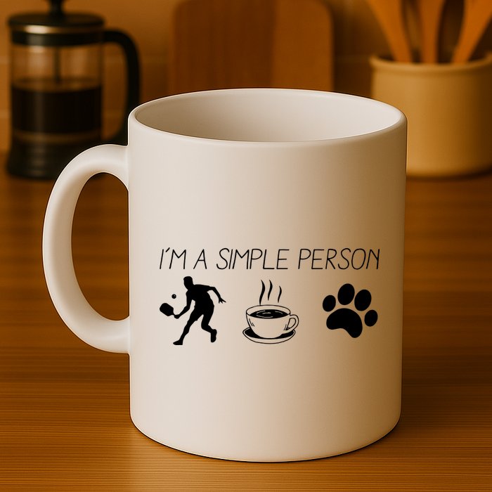 Simple Pickleball Player Mug