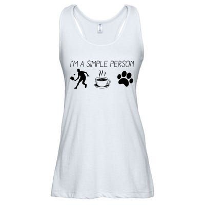 Simple Pickleball Player Ladies Essential Flowy Tank